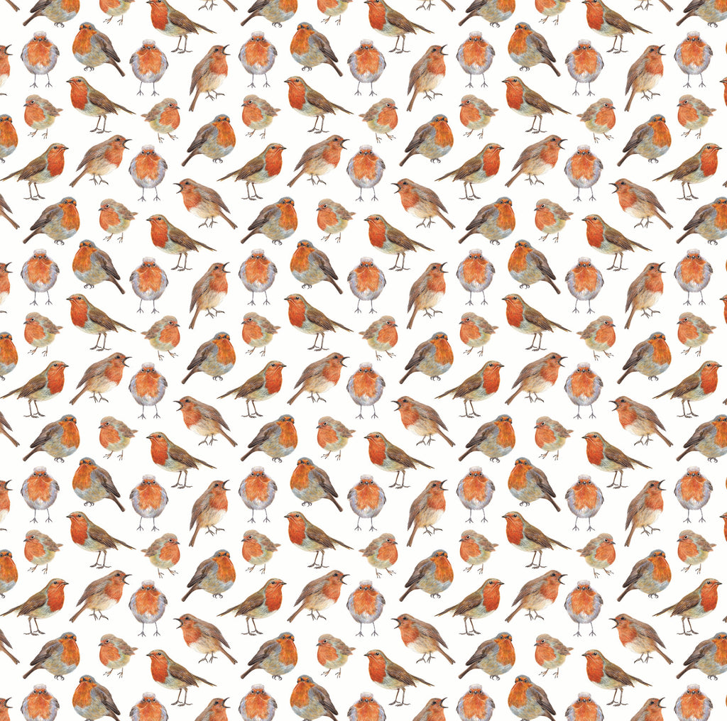 Christmas Robin Gift Wrap and Tag image 2