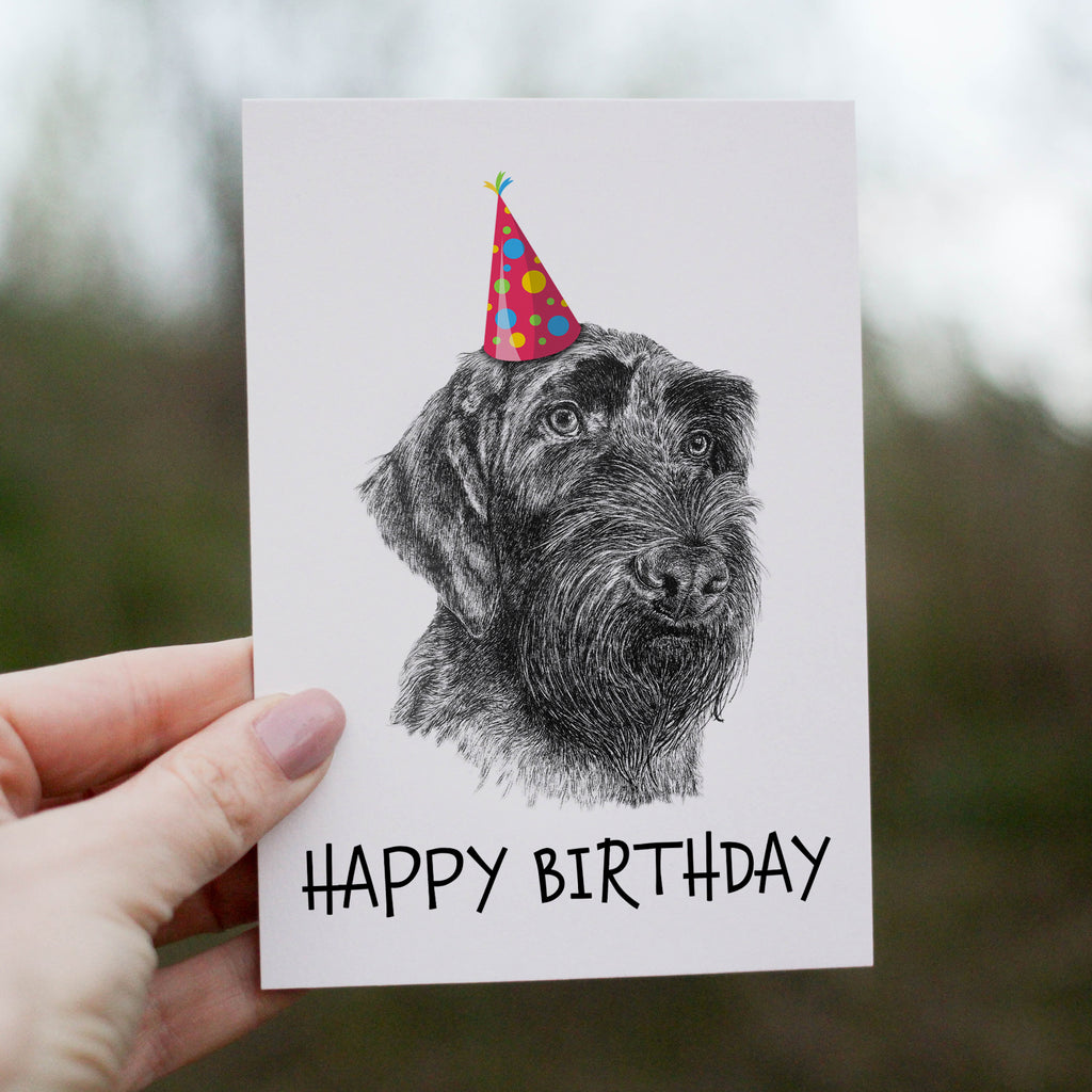 Wirehaired Pointer (#1) Greetings Card image 0