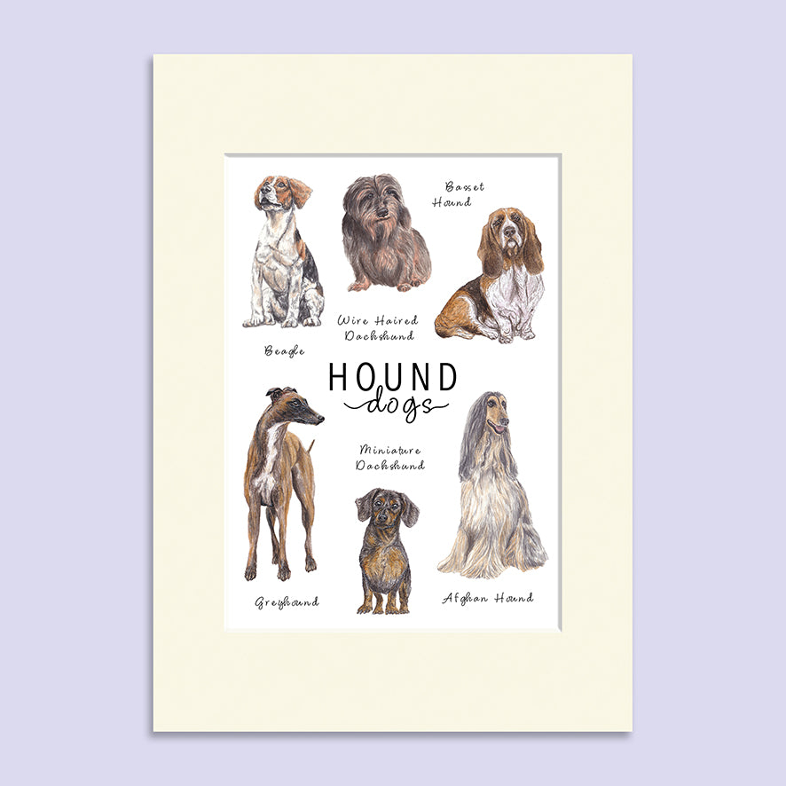 Hound Dogs A5 Print image 1