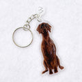 German Shorthaired Pointer (Solid Liver) - Handmade Keyring image 0