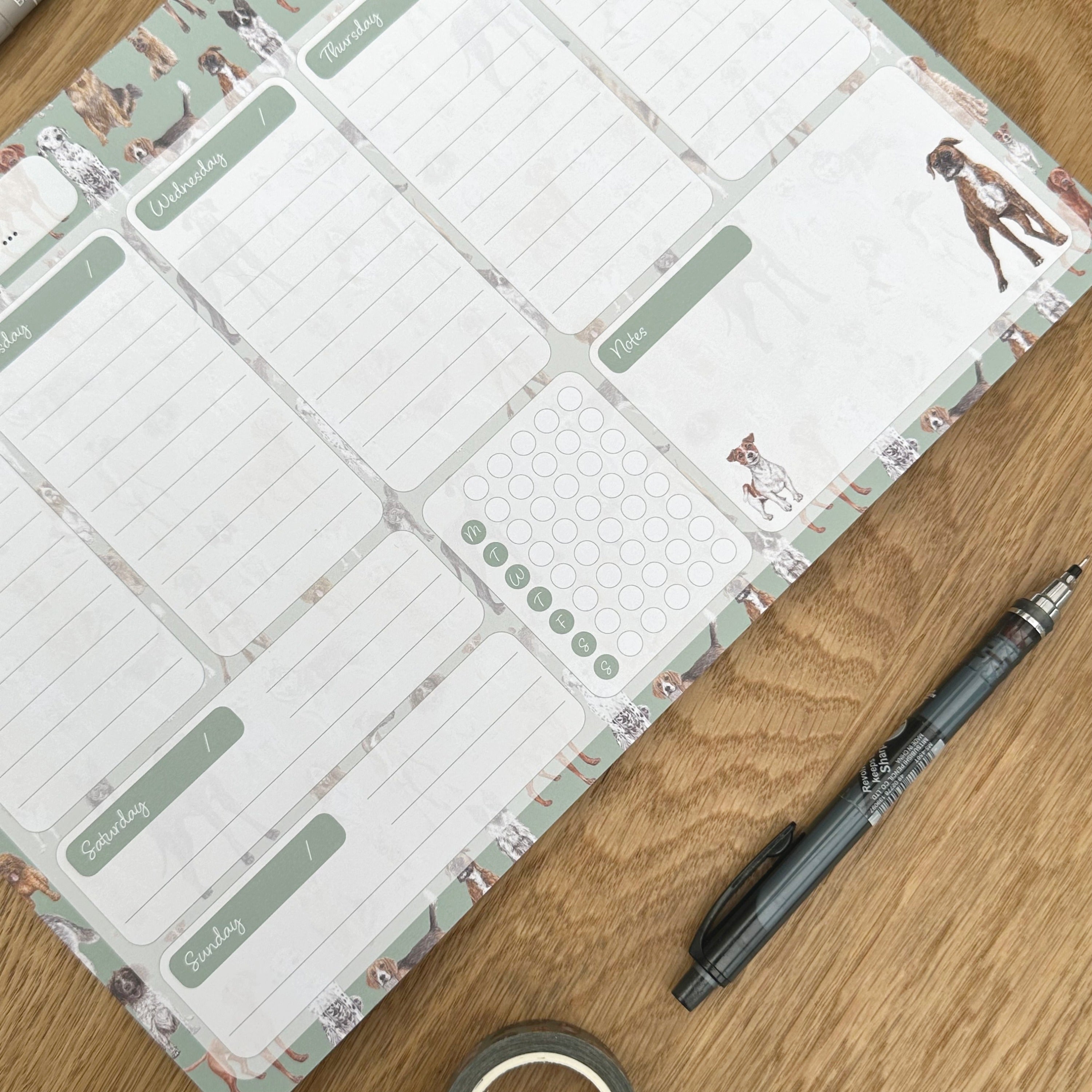 A4 Dogs Weekly Planner image 7