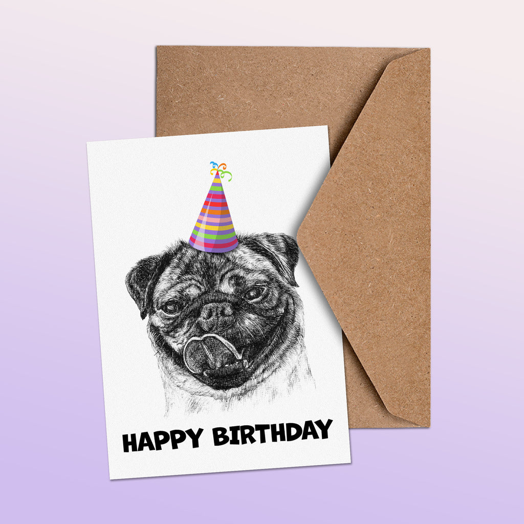 Pug (#1) Greetings Card image 1