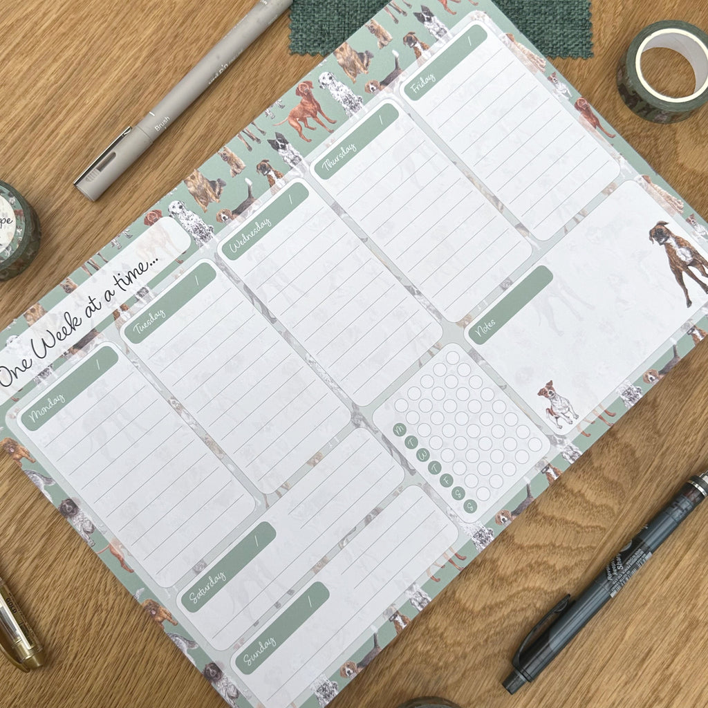 A4 Dogs Weekly Planner image 2