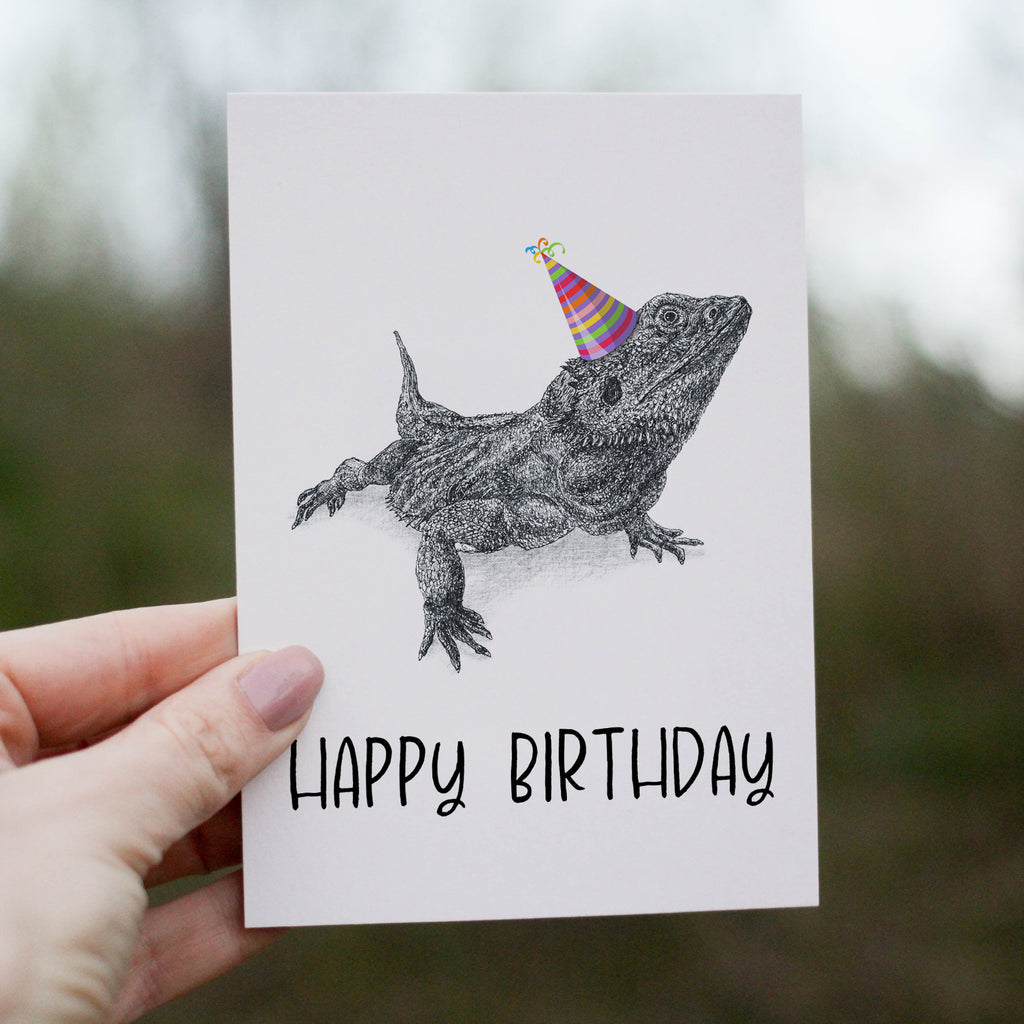 Bearded Dragon (#1) Greetings Card image 0