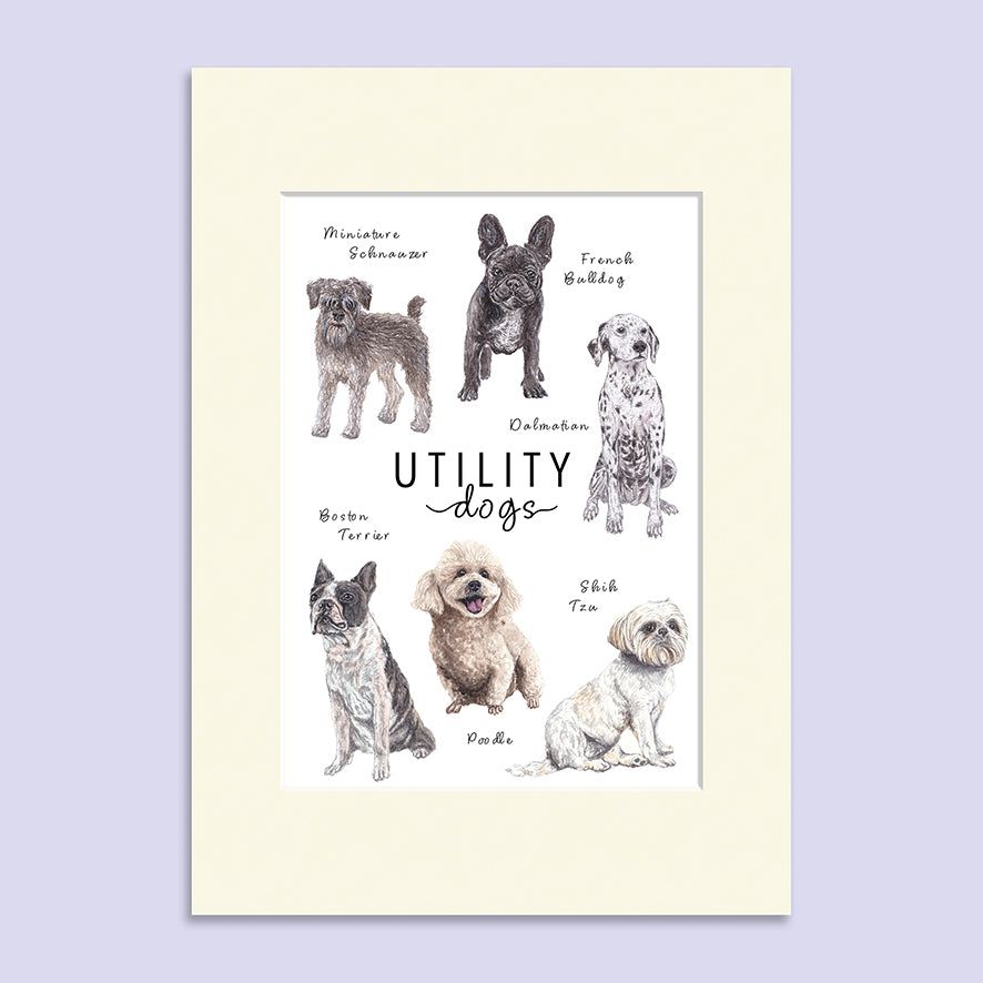 Utility Dogs A5 Print image 1