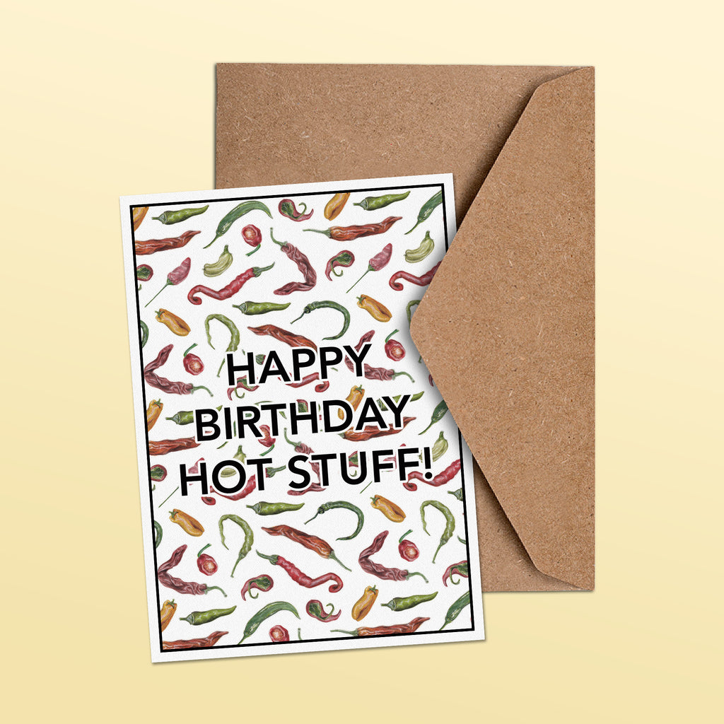 Happy Birthday Hot Stuff Greetings Card image 1