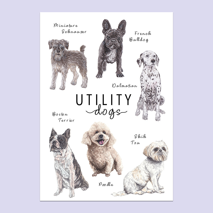 Utility Dogs A5 Print image 0