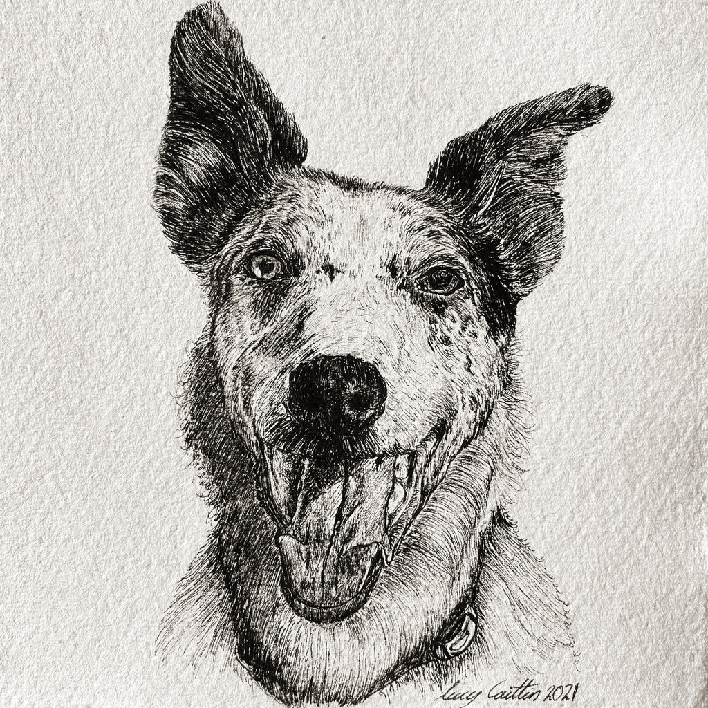 15cm Square Pet Portrait Commission image 7