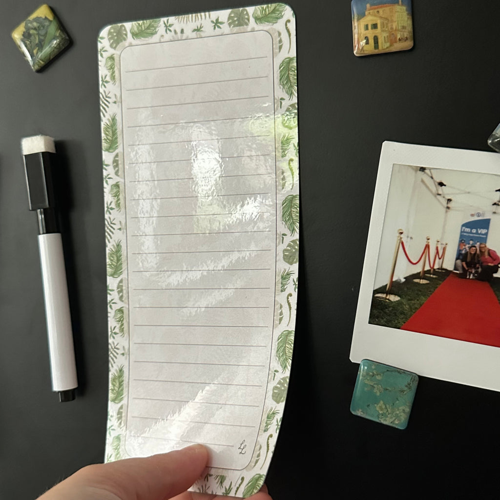 Rainforest Leaves - Magnetic Dry Erase List image 1