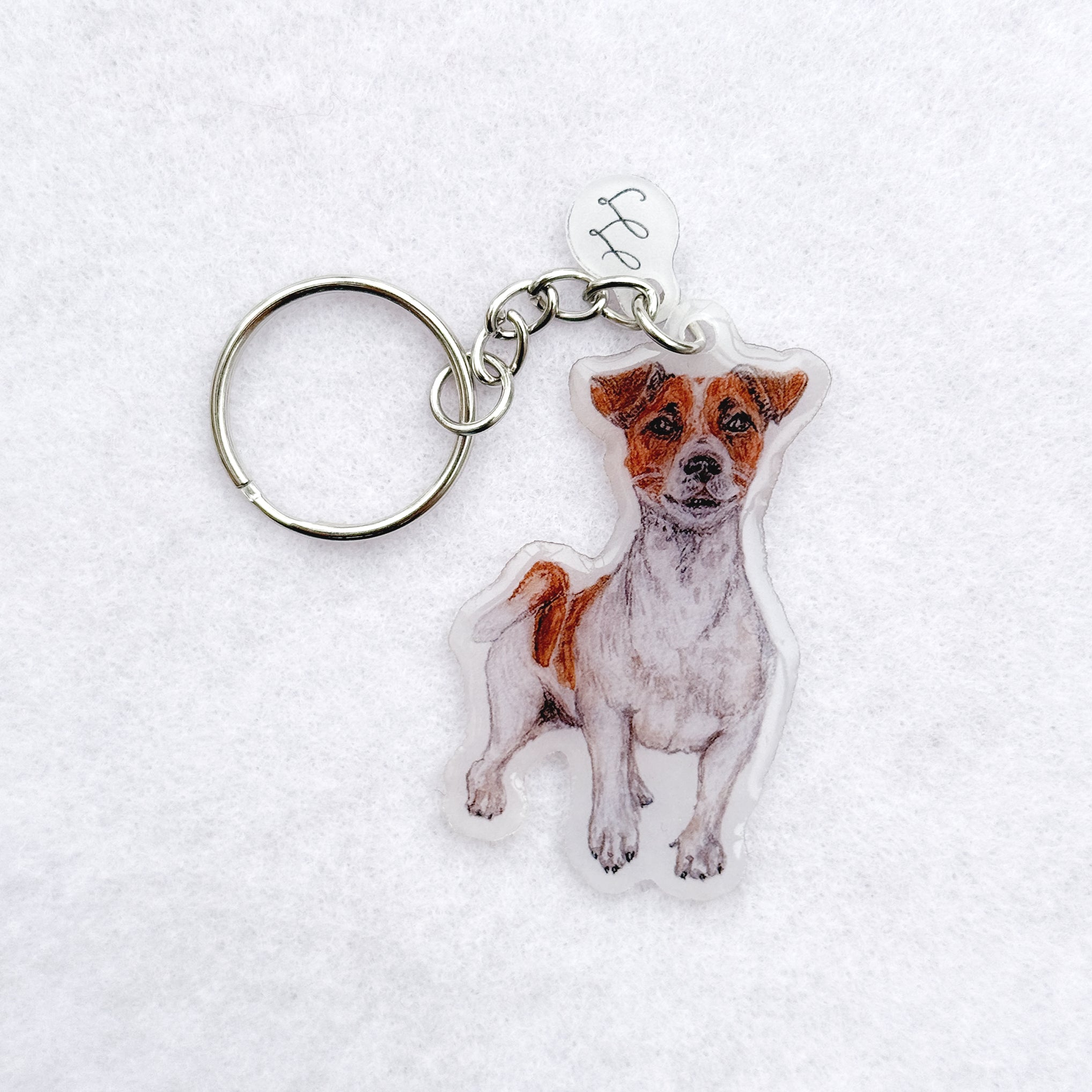 Jack Russell - Handmade Keyring image 0