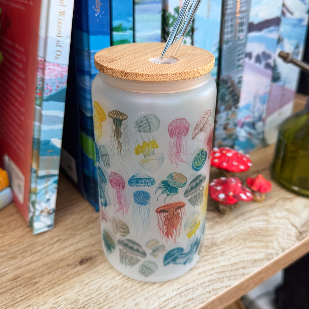 Jellyfish 16oz Glass Tumblers image 2
