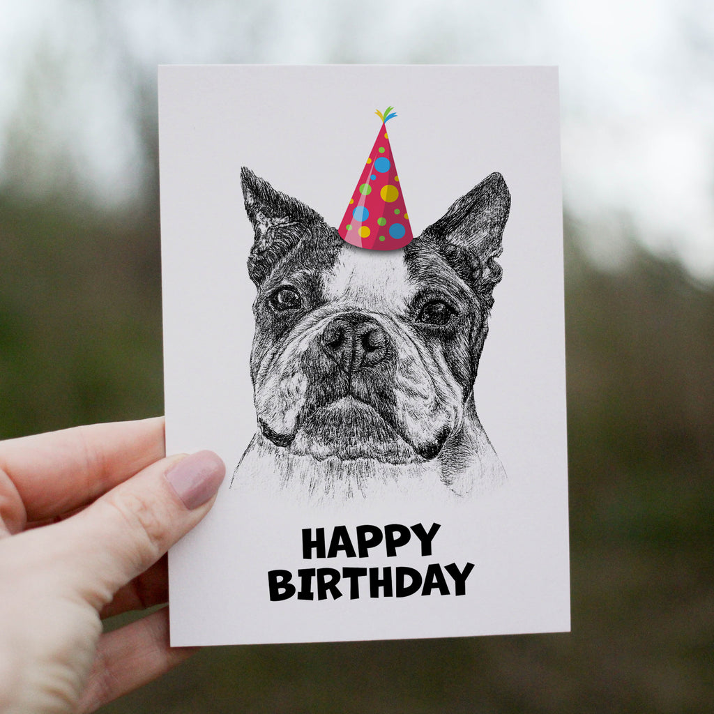 Boston Terrier (#1) Greetings Card image 0