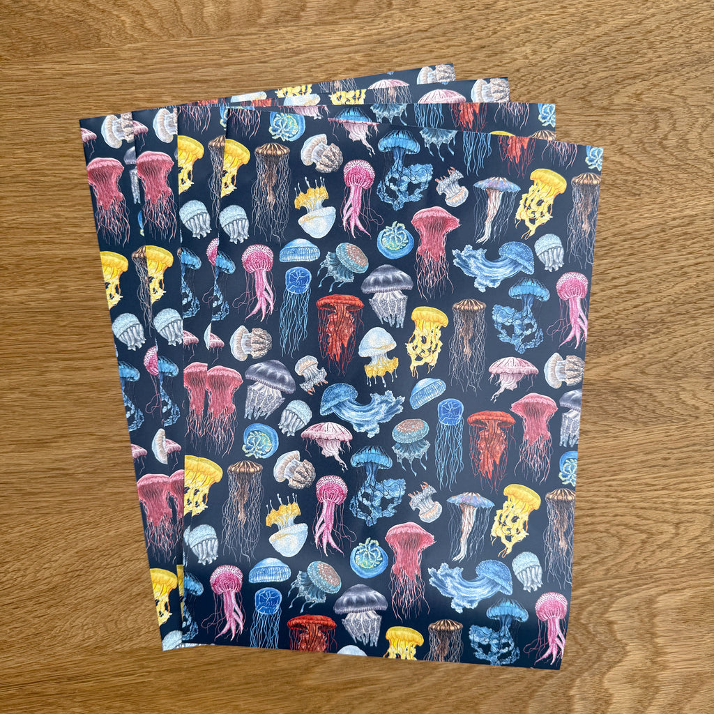 Jellyfish A4 Patterned Paper - Set of 4 image 1
