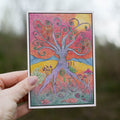 Abstract Sprites Greetings Card image 0
