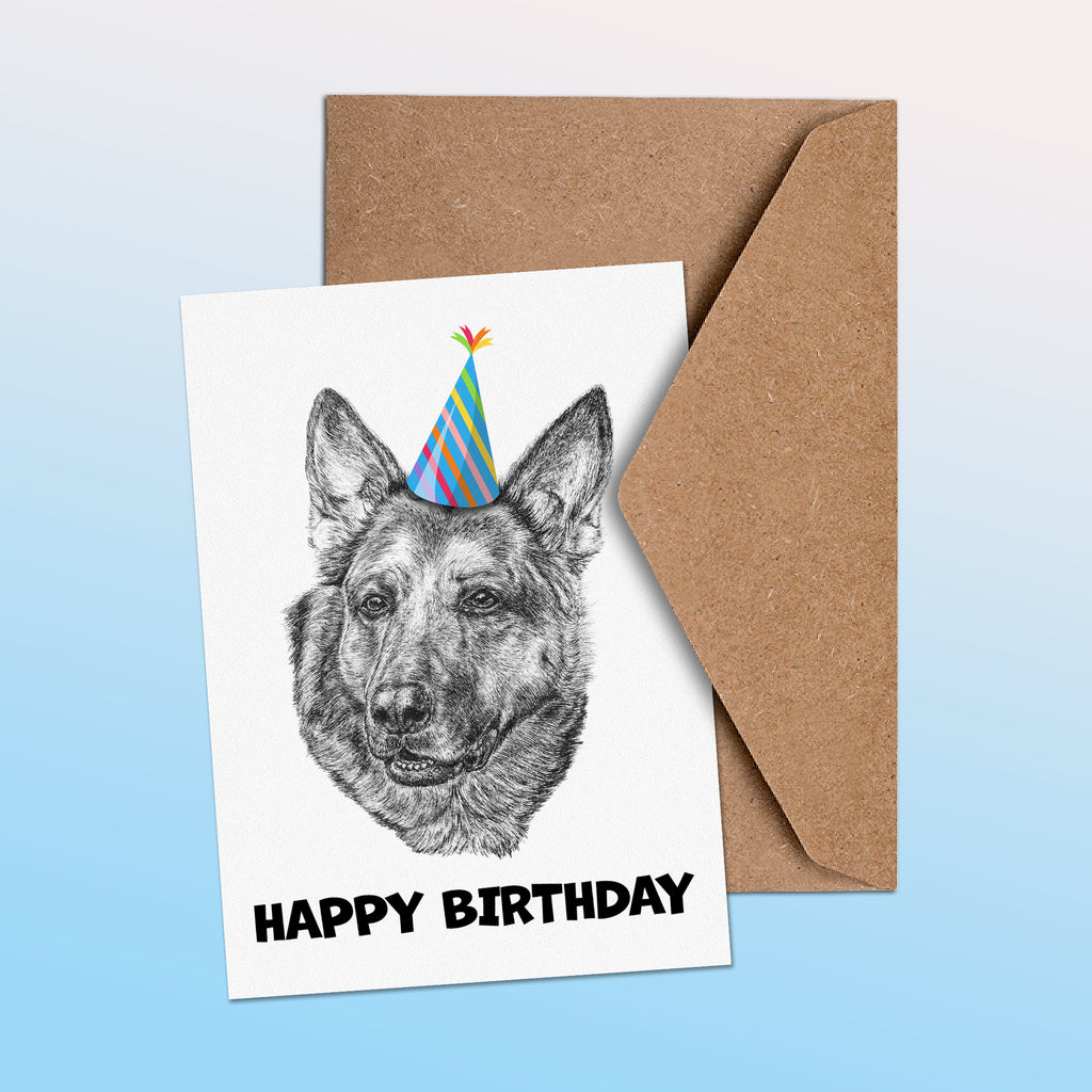 German Shepherd (#1) Greetings Card image 1