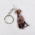 Weimaraner - Handmade Keyring image 0