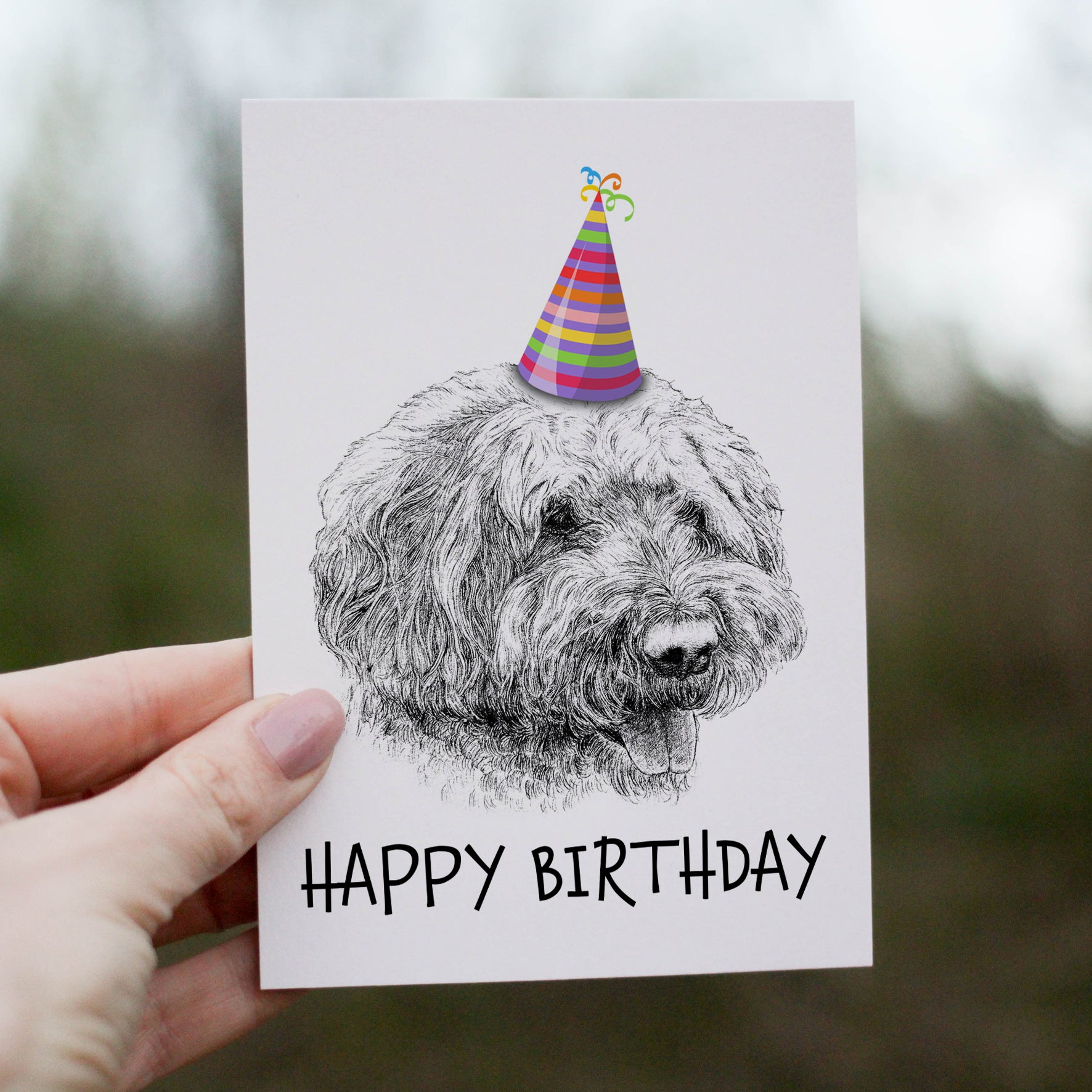 Goldendoodle (#1) Greetings Card image 0