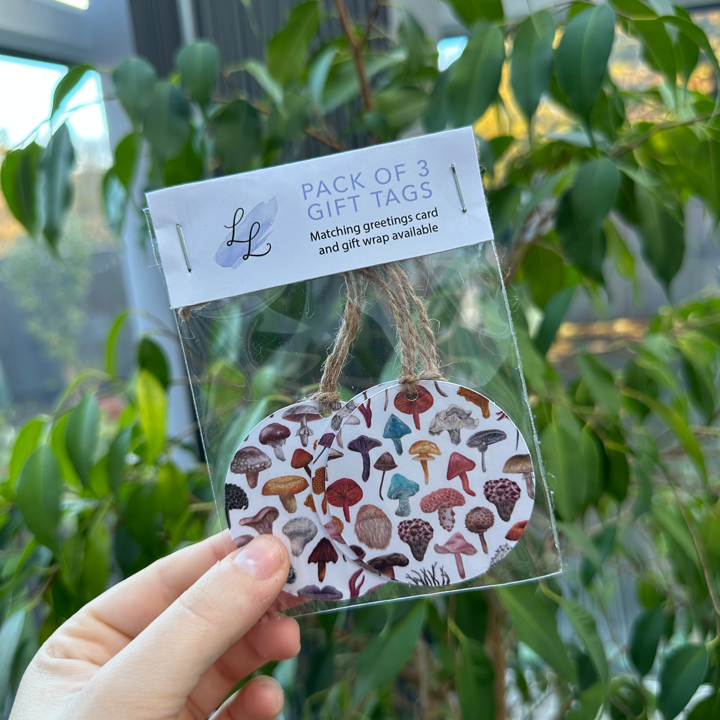 Mini Mushroom - Pack of 3 Gift Tags image 1