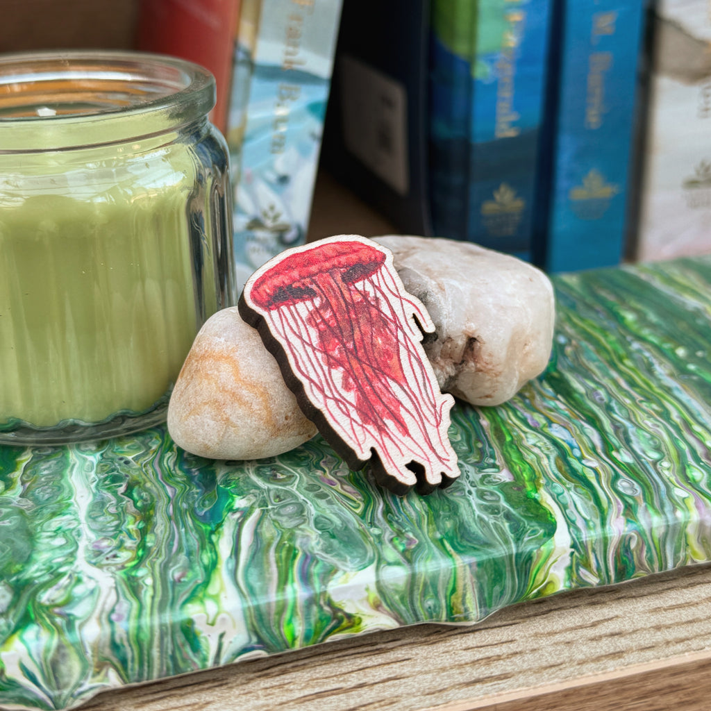 Jellyfish Wooden Pin image 7