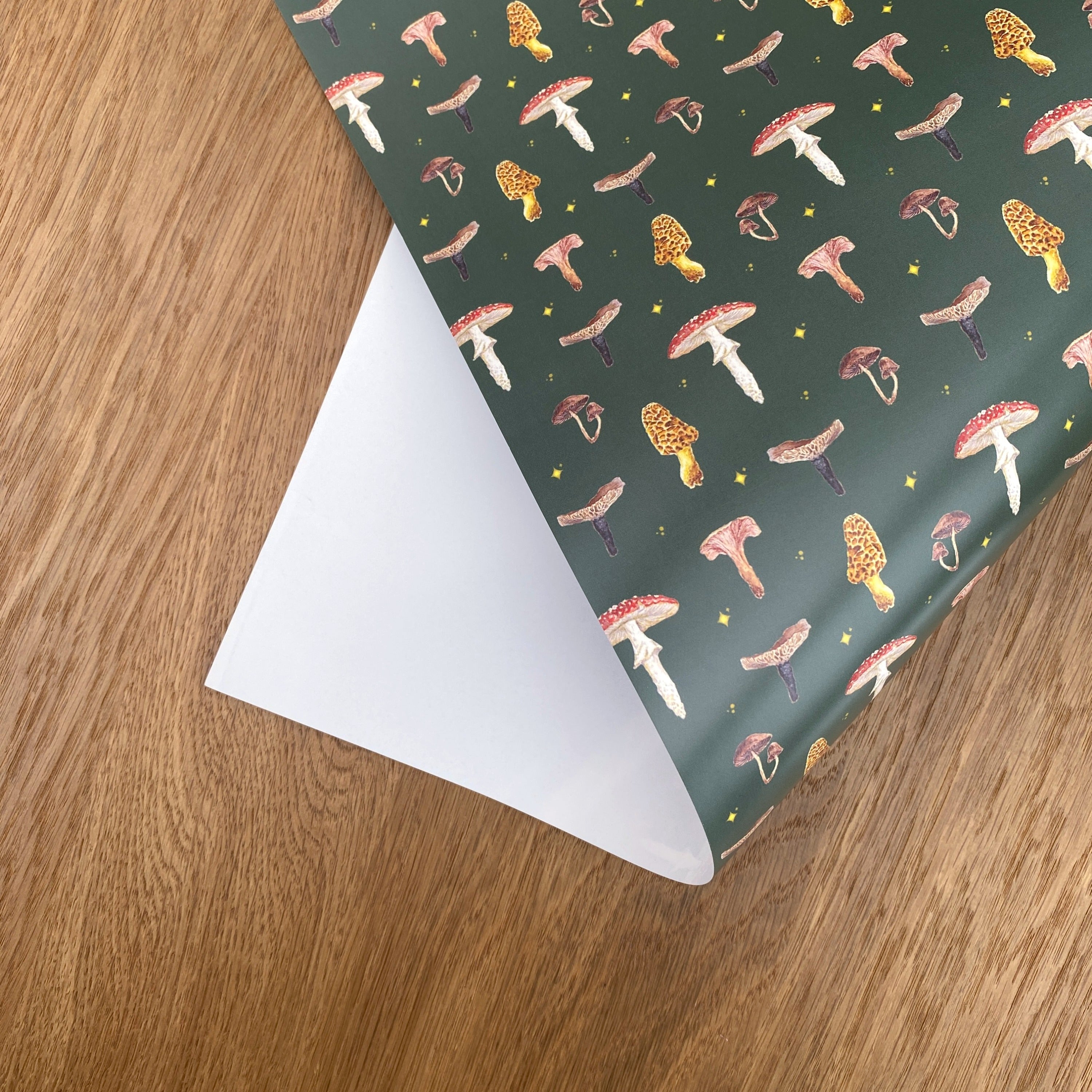 Mushroom Gift Wrap and Tag image 2