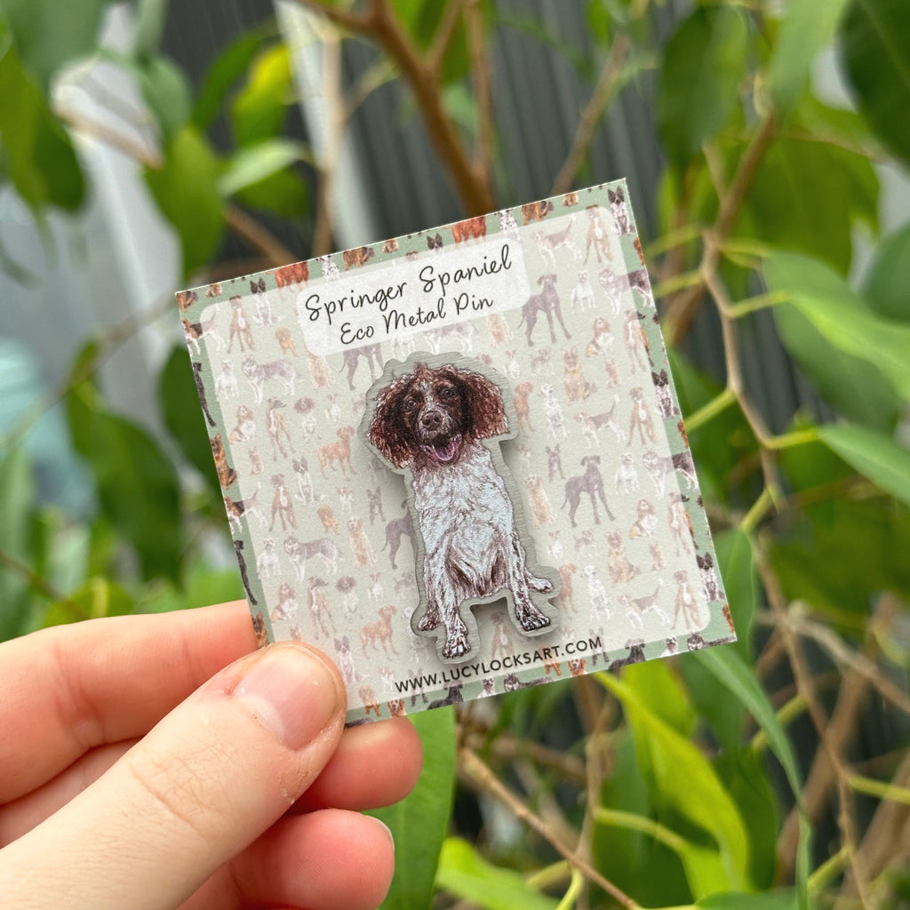 Springer Spaniel Eco Metal Pin image 0