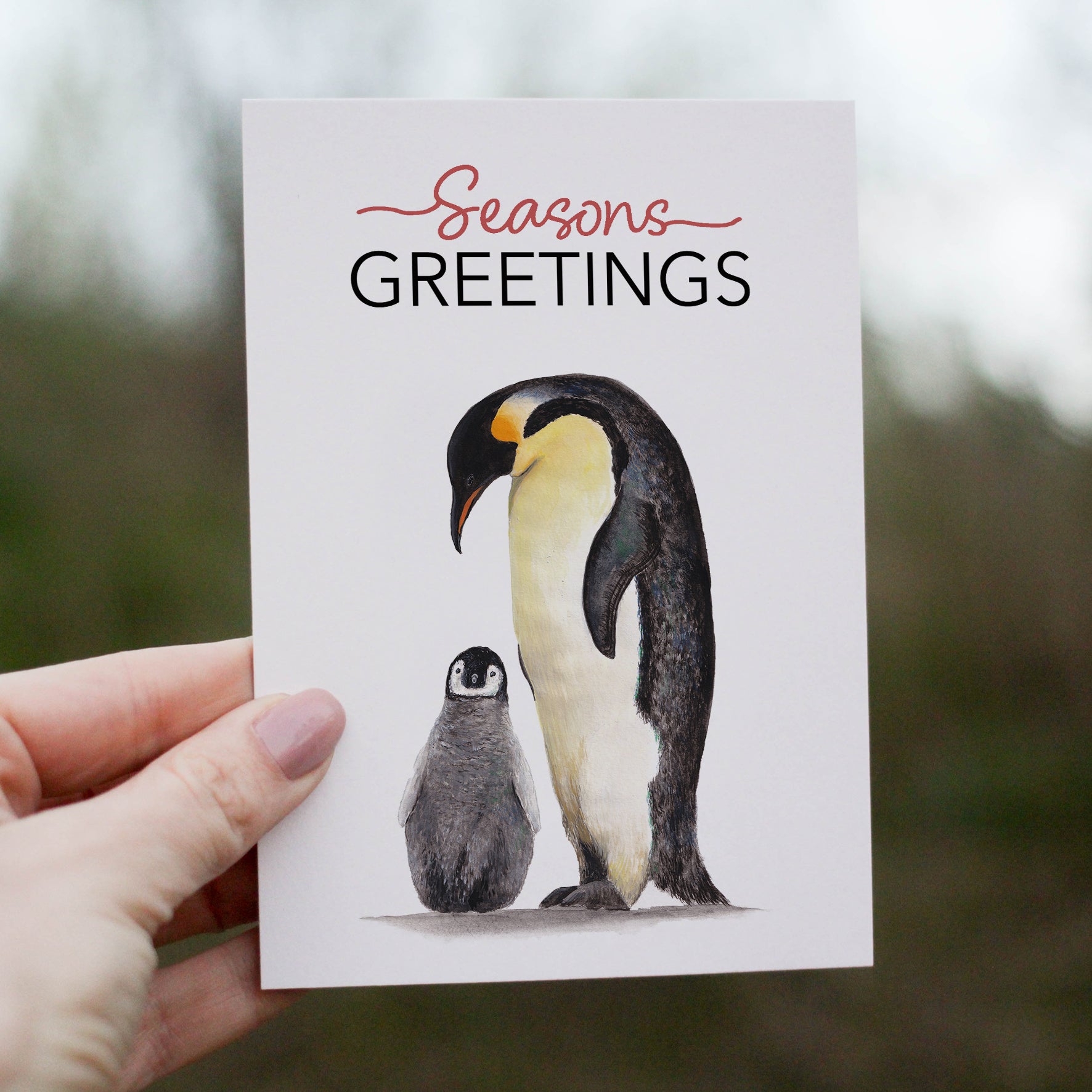 Christmas Penguins Greetings Card image 0