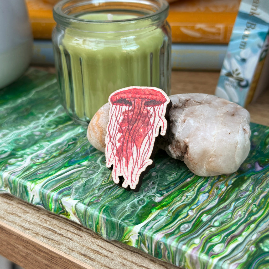 Jellyfish Wooden Pin image 11