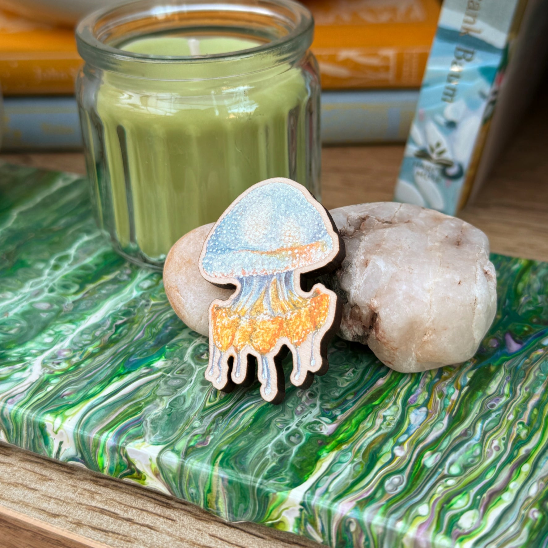 Jellyfish Wooden Pin image 13