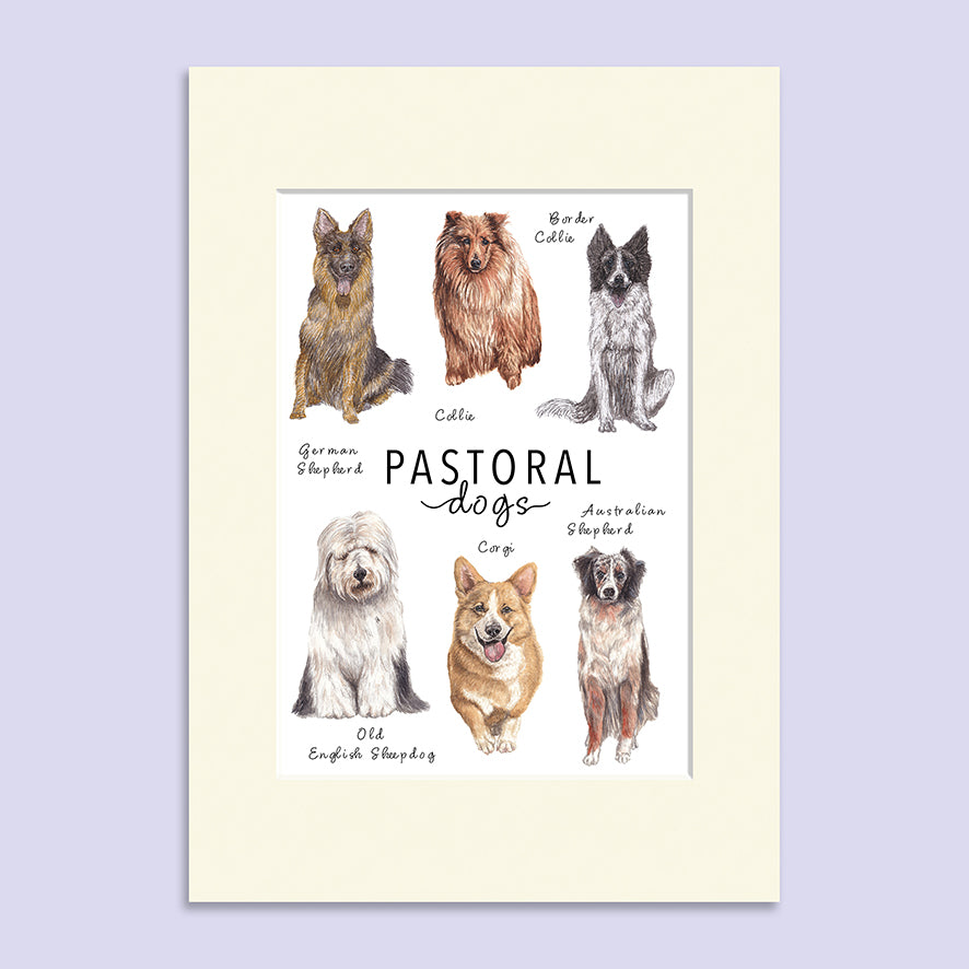 Pastoral Dogs A5 Print image 1