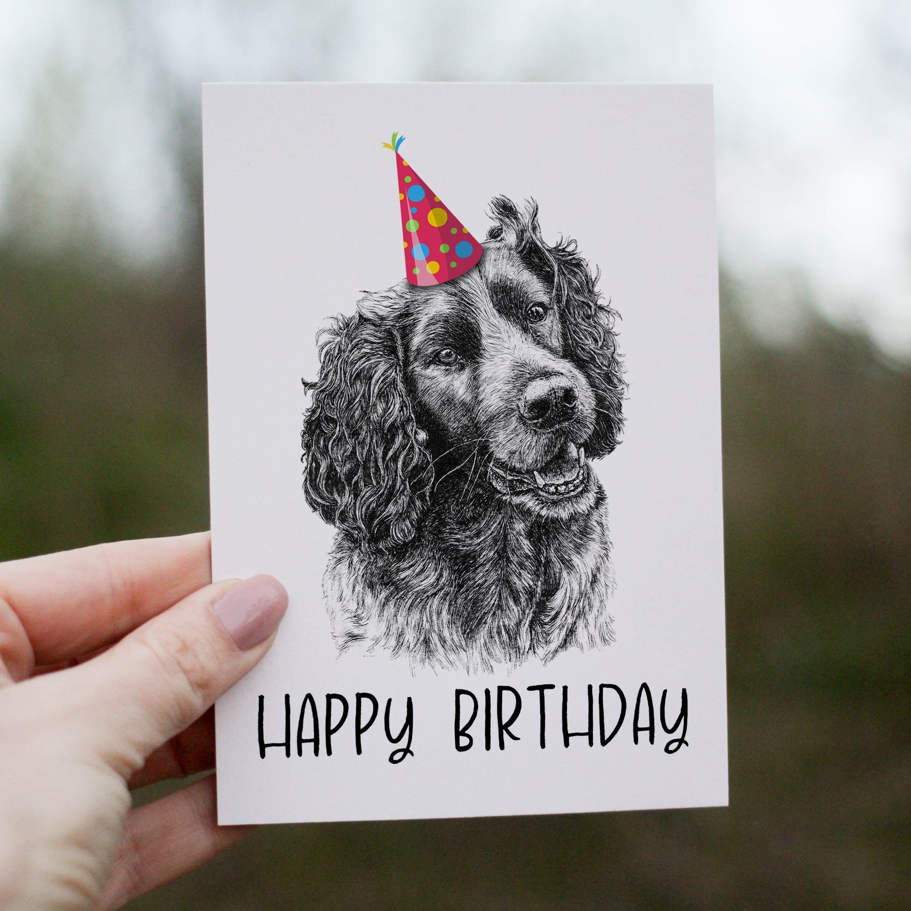 Cocker Spaniel (#1) Greetings Card image 0