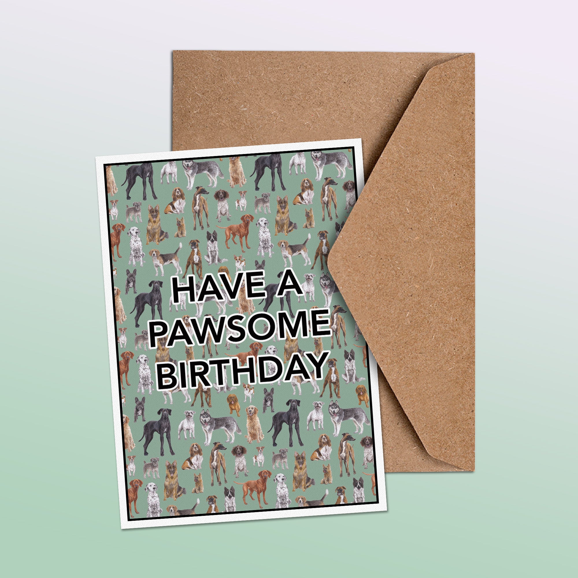 Have a Pawsome Birthday Greetings Card image 1
