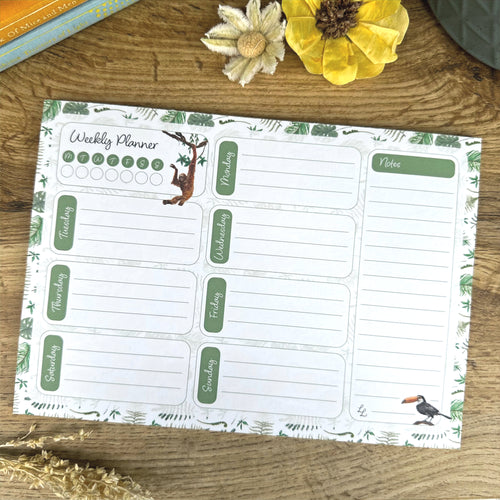 A5 Rainforest Weekly Planner image 0