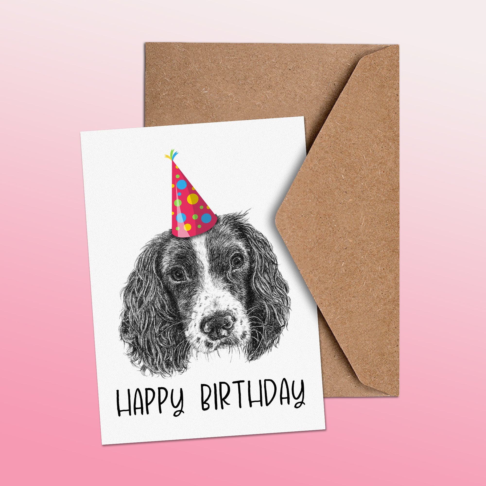 Springer Spaniel (#2) Greetings Card image 1