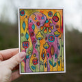 Abstract Floral Greetings Card image 0