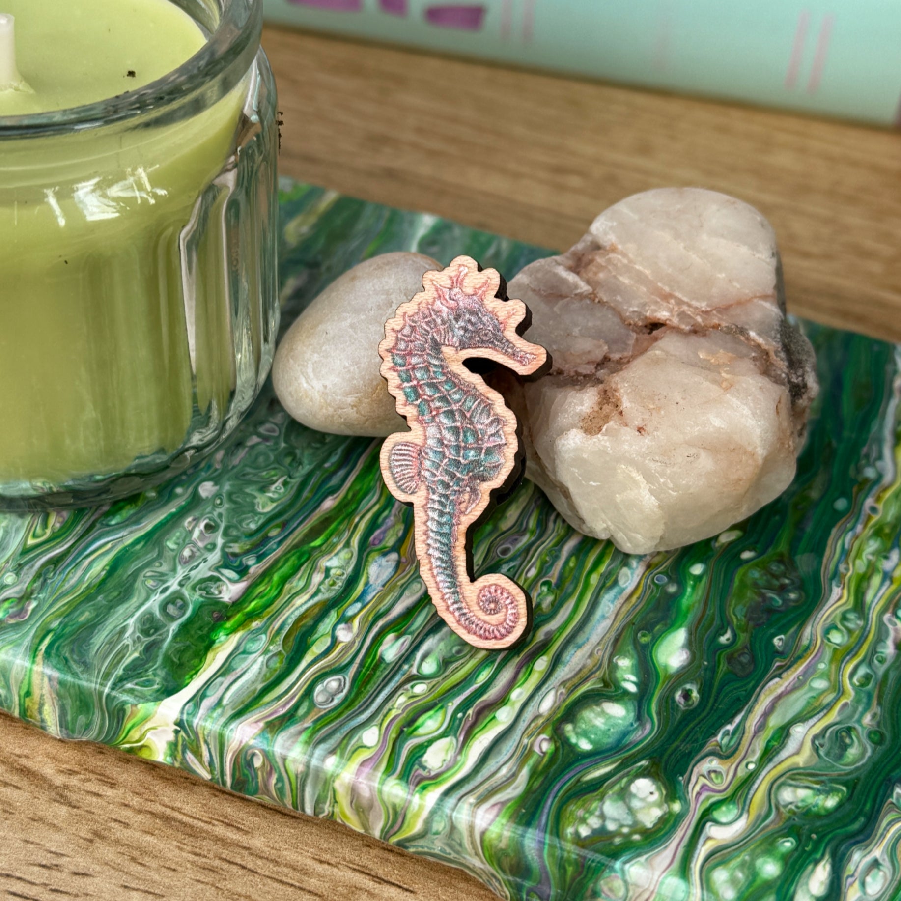 Seahorse Wooden Pin image 3