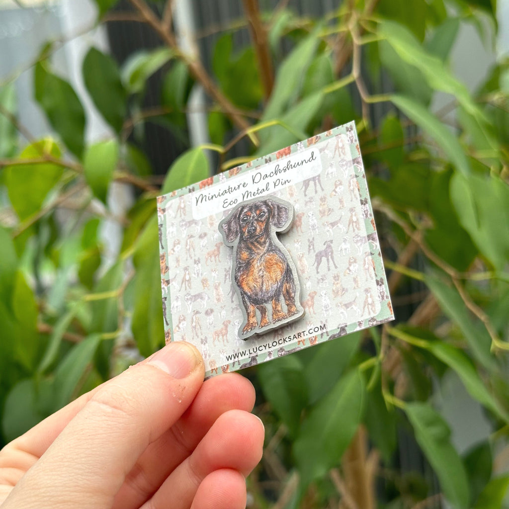 Dachshund Eco Metal Pin image 1