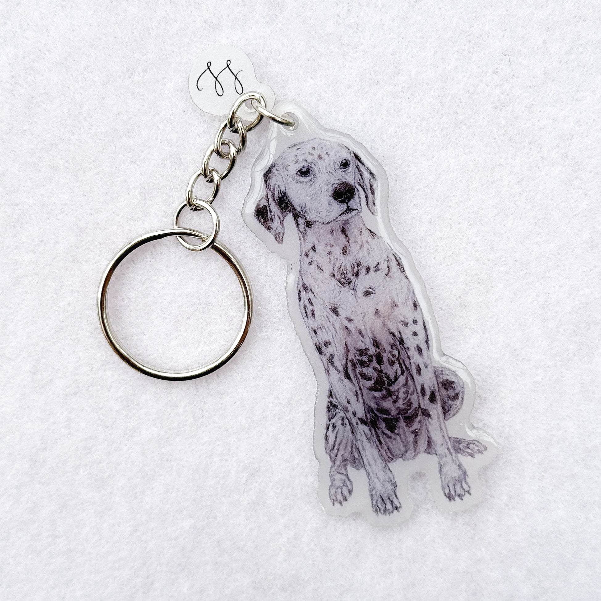 Dalmation - Handmade Keyring image 0