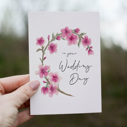 Cherry Blossom Wedding Card image 0
