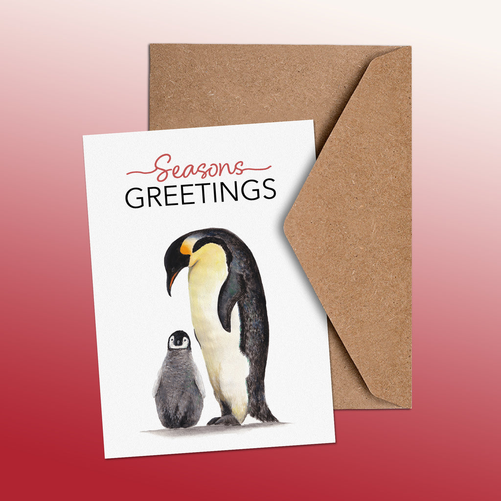 Christmas Penguins Greetings Card image 1