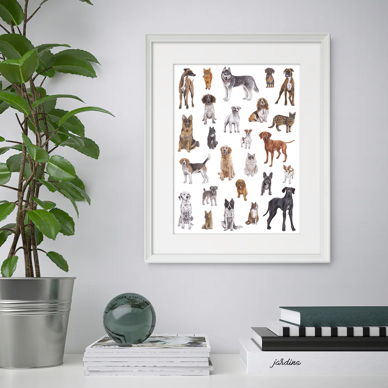 Cats and Dogs A3 Print image 4