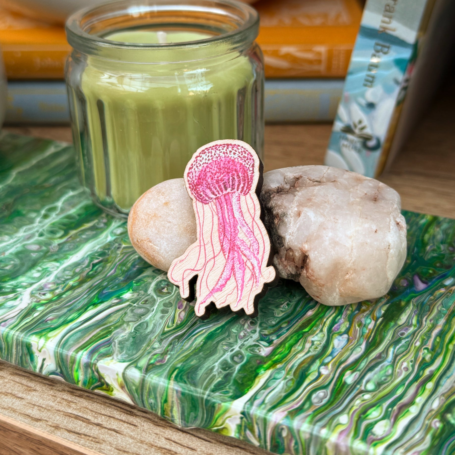 Jellyfish Wooden Pin image 12
