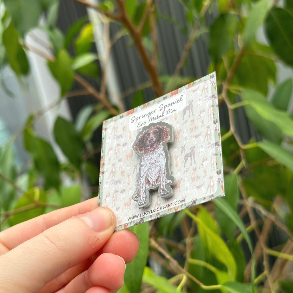 Springer Spaniel Eco Metal Pin image 1