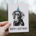 Miniature Dachshund (#1) Greetings Card image 0