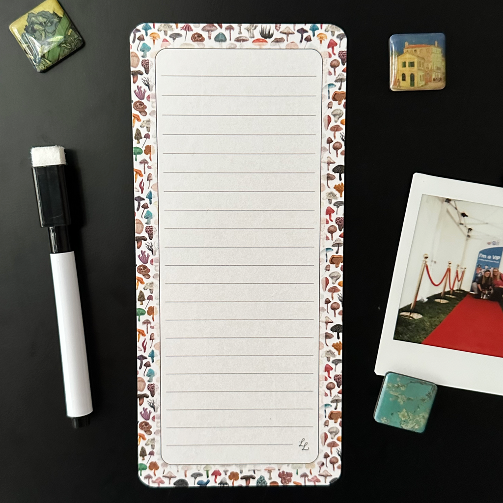 Mini Mushroom - Magnetic Dry Erase List image 0