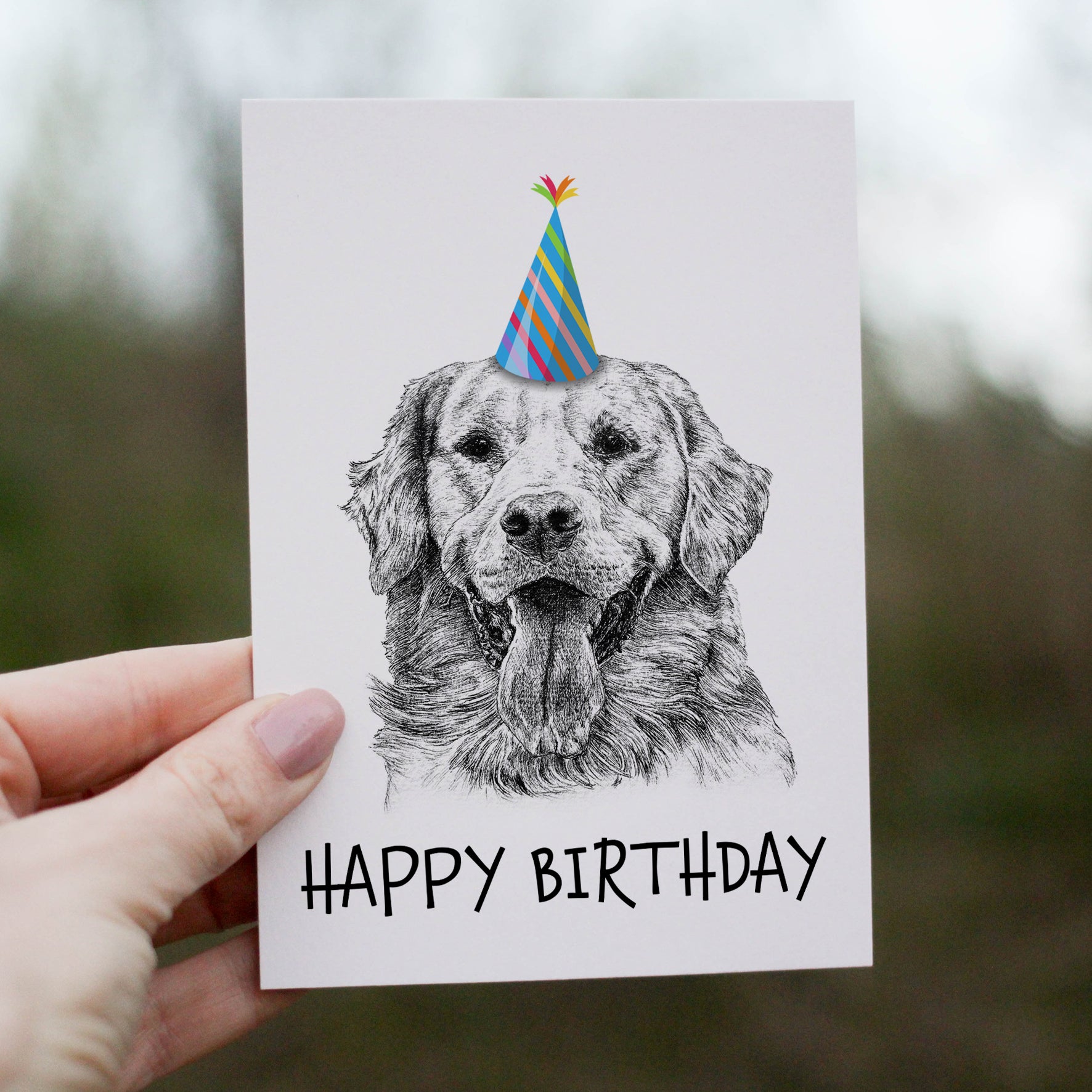 Golden Retriever (#1) Greetings Card image 0