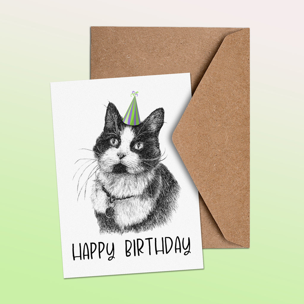 Cat (#2) Greetings Card image 1