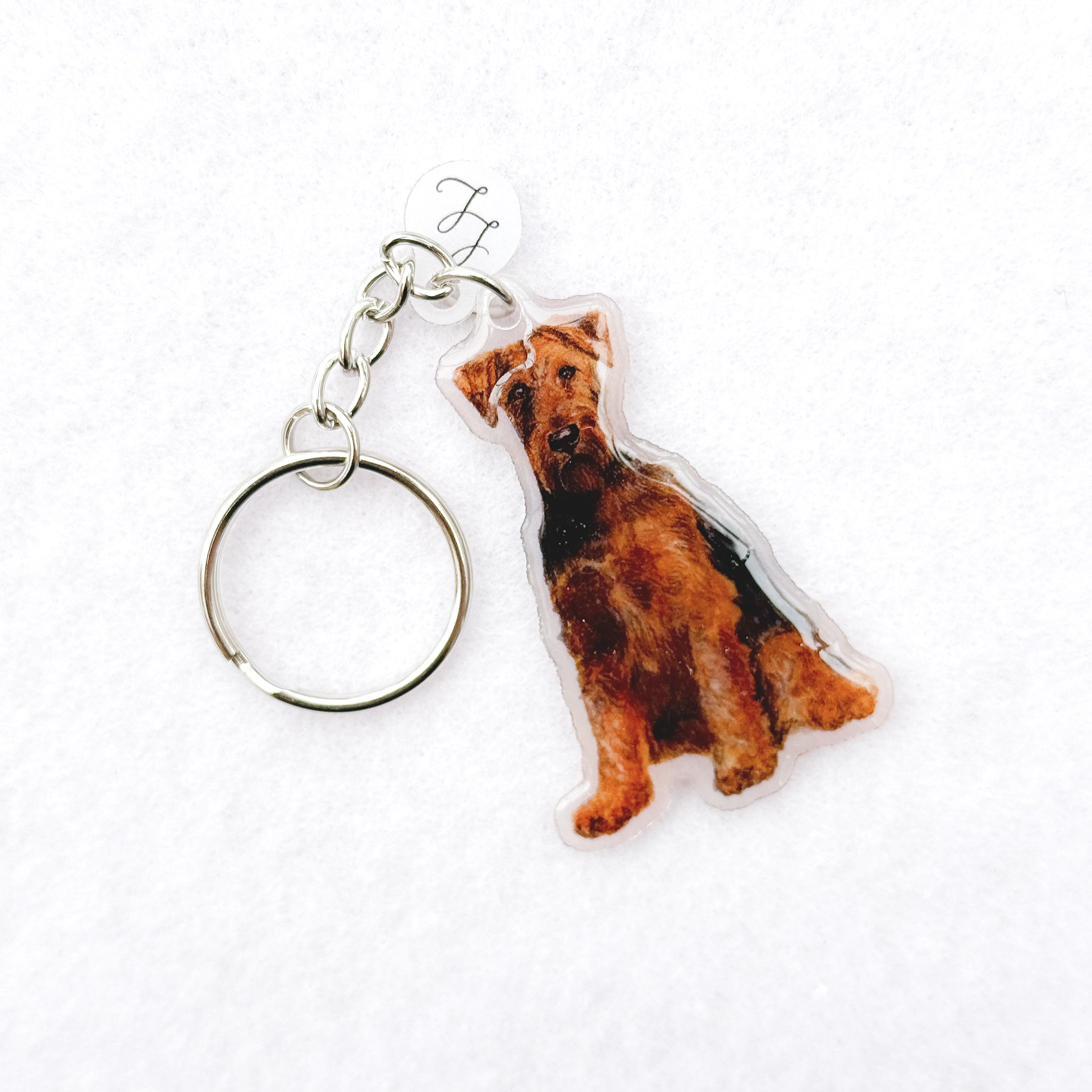 Welsh Terrier - Handmade Keyring image 0
