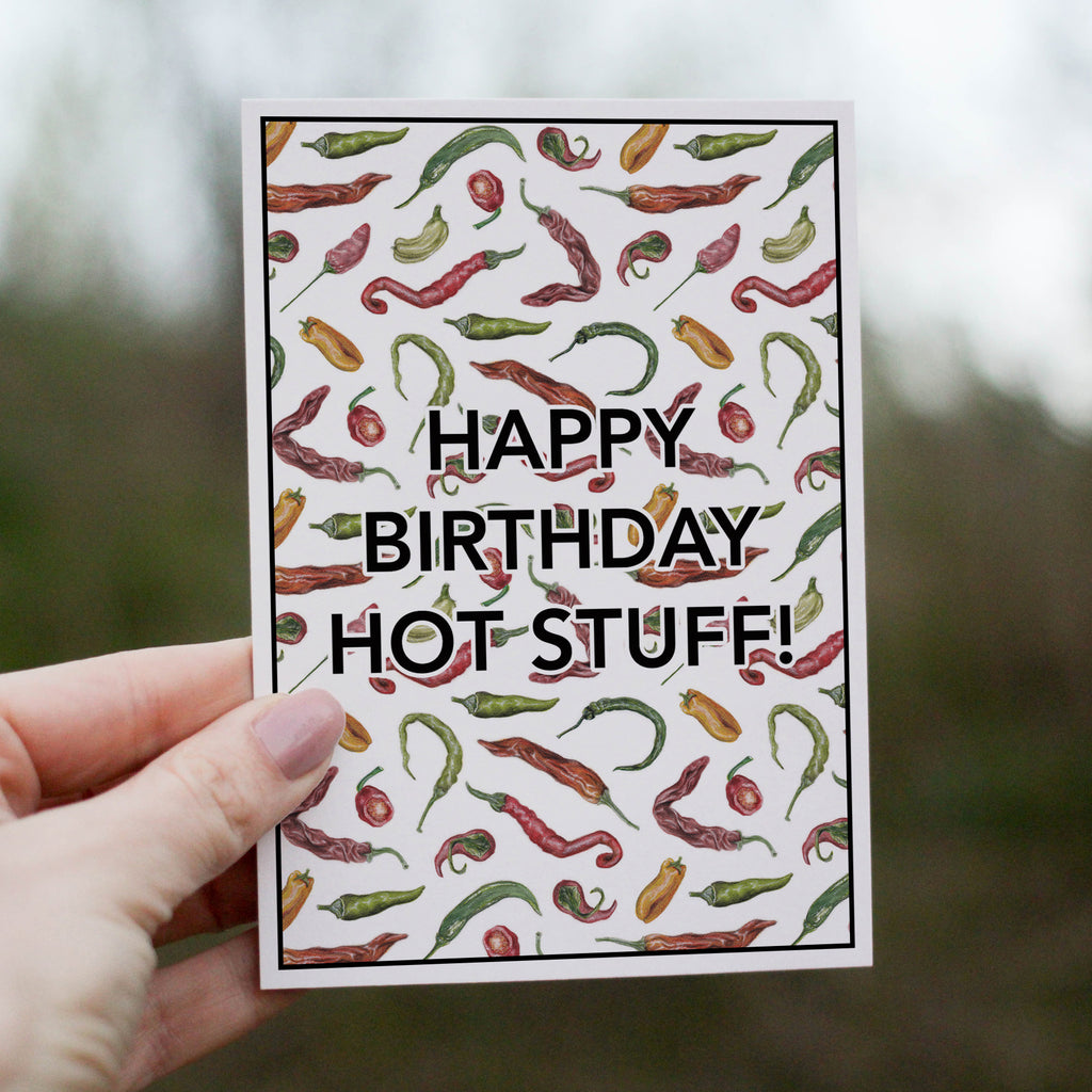 Happy Birthday Hot Stuff Greetings Card image 0