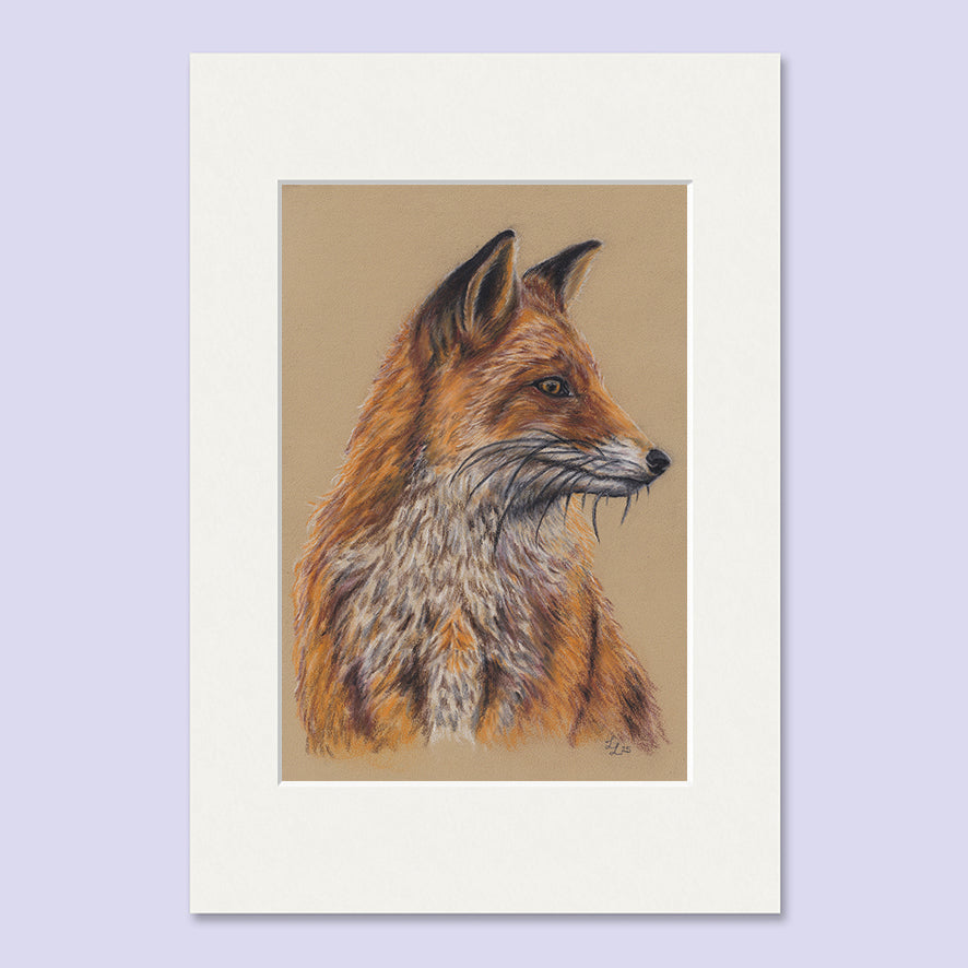 Forest Fox - A5 Original Pastel Artwork