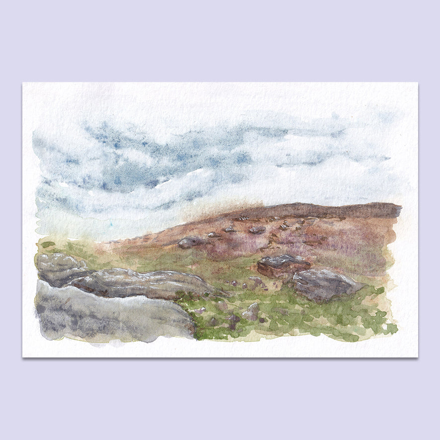 Bridestones Moor #1 - A6 Original Pencil Artwork